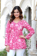 Printed Cotton Top for Women